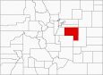 Elbert County Map Colorado Locator