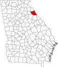 Elbert County Map Georgia Locator