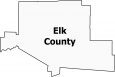 Elk County Map Pennsylvania