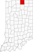 Elkhart County Map Indiana Locator