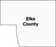 Elko County Map Nevada