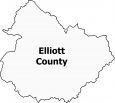 Elliott County Map Kentucky