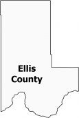 Ellis County Map Oklahoma