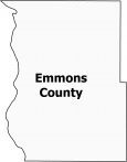 Emmons County Map North Dakota