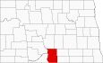 Emmons County Map North Dakota Locator
