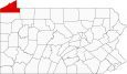 Erie County Map Pennsylvania Locator