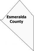 Esmeralda County Map Nevada