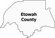 Etowah County Map Alabama