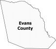 Evans County Map Georgia