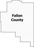 Fallon County Map Montana