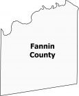 Fannin County Map Texas