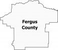 Fergus County Map Montana