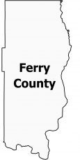 Ferry County Map Washington