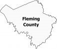 Fleming County Map Kentucky