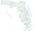 Florida Lakes and Rivers Map