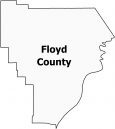 Floyd County Map Indiana