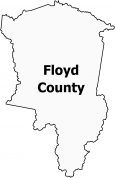 Floyd County Map Kentucky