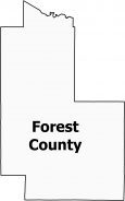 Forest County Map Wisconsin