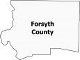 Forsyth County Map North Carolina