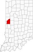 Fountain County Map Indiana Locator