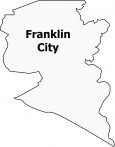 Franklin City Map Virginia