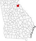 Franklin County Map Georgia Locator