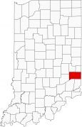 Franklin County Map Indiana Locator