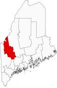 Franklin County Map Maine Locator