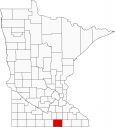 Freeborn County Map Minnesota Locator