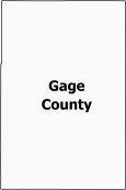 Gage County Map Nebraska