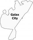 Galax City Map Virginia