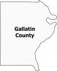 Gallatin County Map Illinois Locator