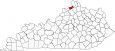 Gallatin County Map Kentucky Locator