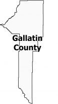 Gallatin County Map Montana