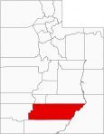 Garfield County Map Utah Locator