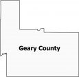 Geary County Map Kansas
