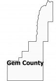 Gem County Map Idaho