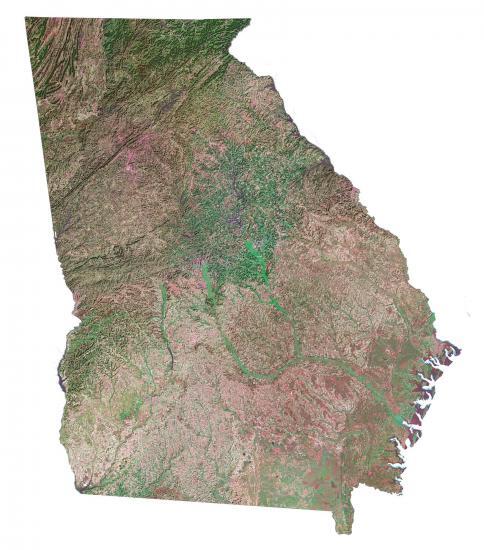 Map of Georgia - Cities and Roads - GIS Geography