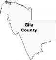 Gila County Map Arizona