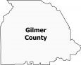 Gilmer County Map Georgia