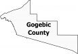 Gogebic County Map Michigan