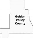 Golden Valley County Map Montana