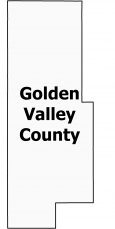 Golden Valley County Map North Dakota