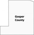 Gosper County Map Nebraska