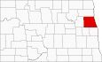 Grand Forks County Map North Dakota Locator