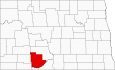 Grant County Map North Dakota Locator