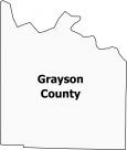 Grayson County Map Texas