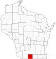 Green County Map Wisconsin Locator