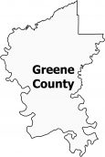 Greene County Map Alabama