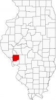 Greene County Map Illinois